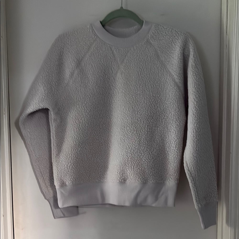 Everlane Cozy Sherpa Cream Sweatshirt